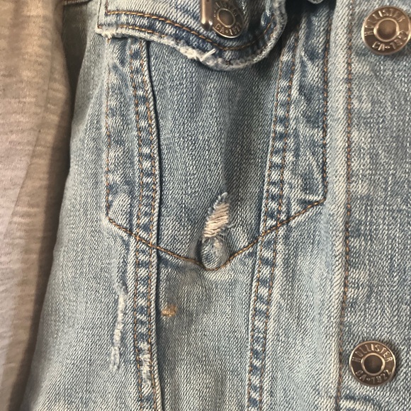 Like new men’s Hollister denim and cotton jacket - Picture 7 of 8